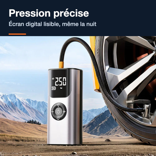 Gonfleur de pneus sans fil à arrêt automatique