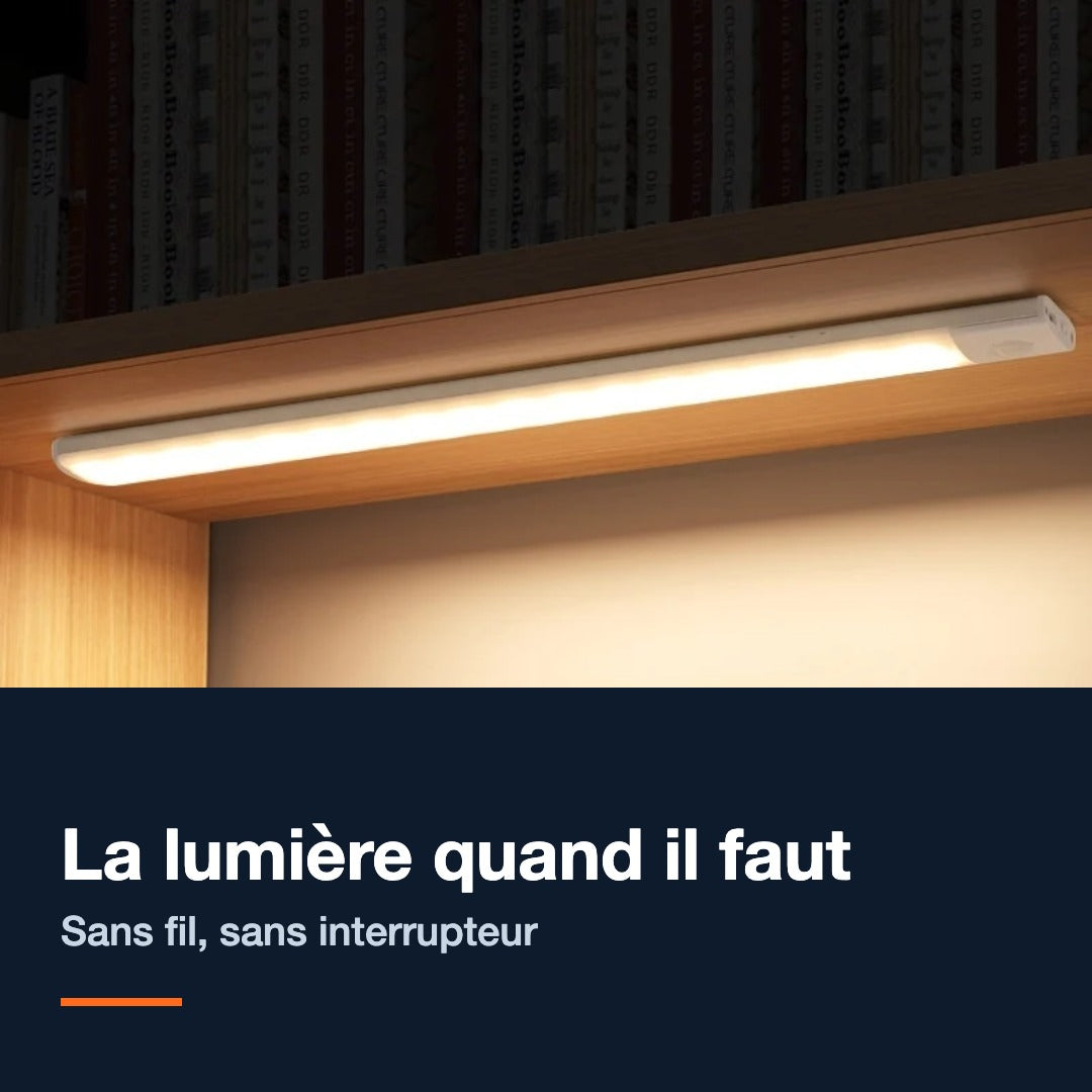 Lampes LED à détecteur de mouvement sans fil, lot de 3