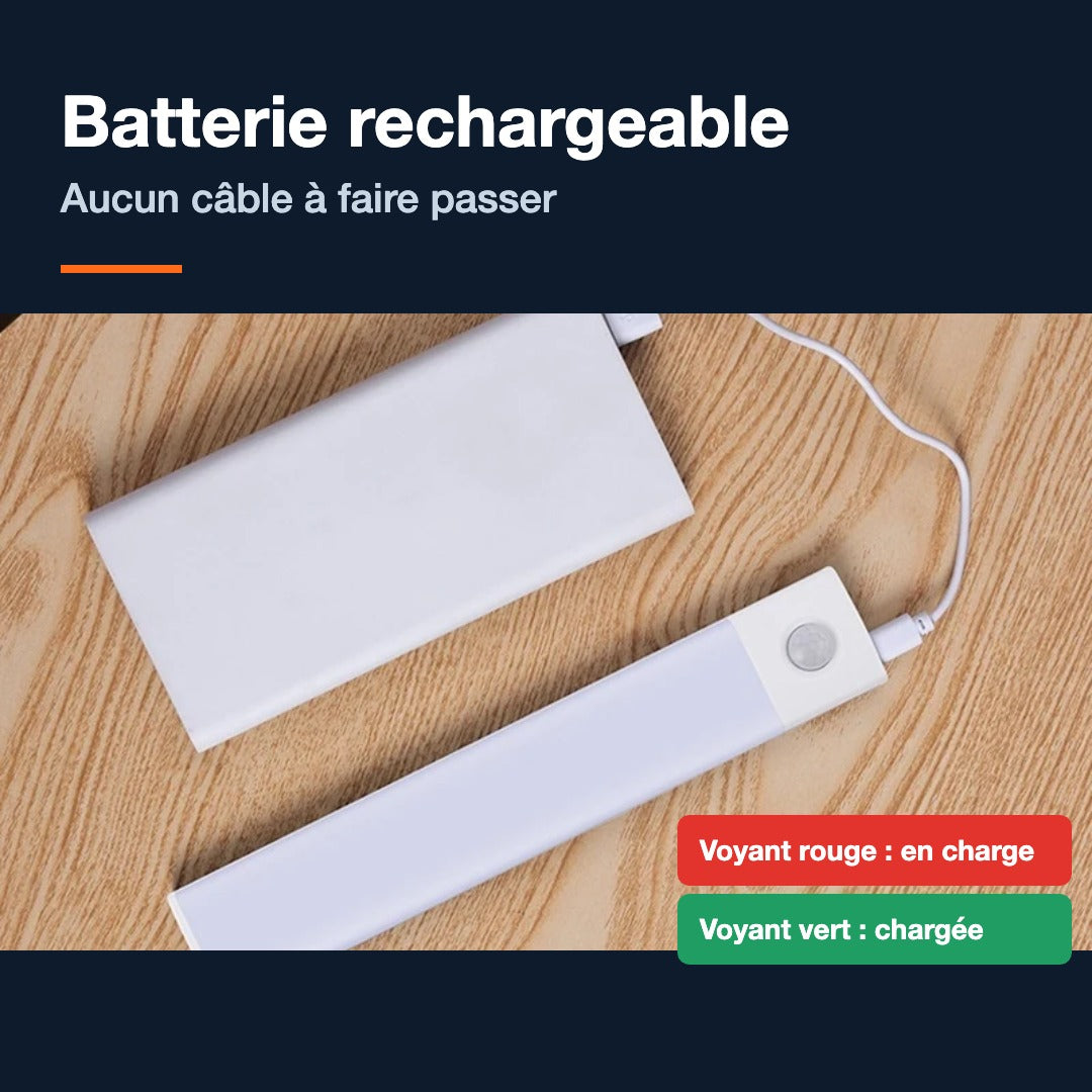 Lampes LED à détecteur de mouvement sans fil, lot de 3